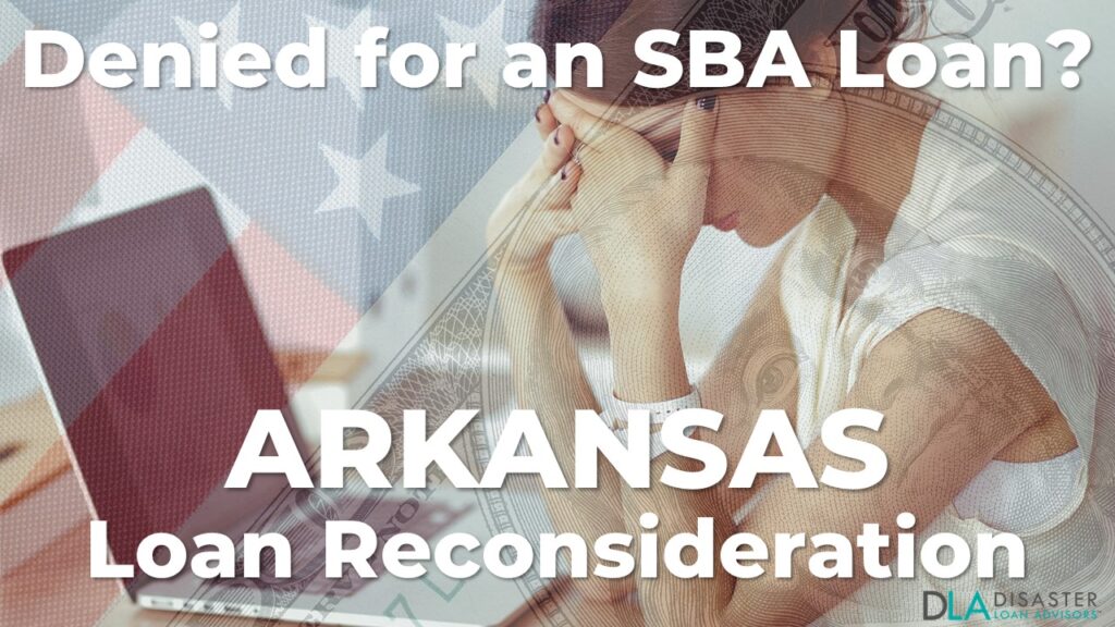 Arkansas SBA Loan Reconsideration Letter
