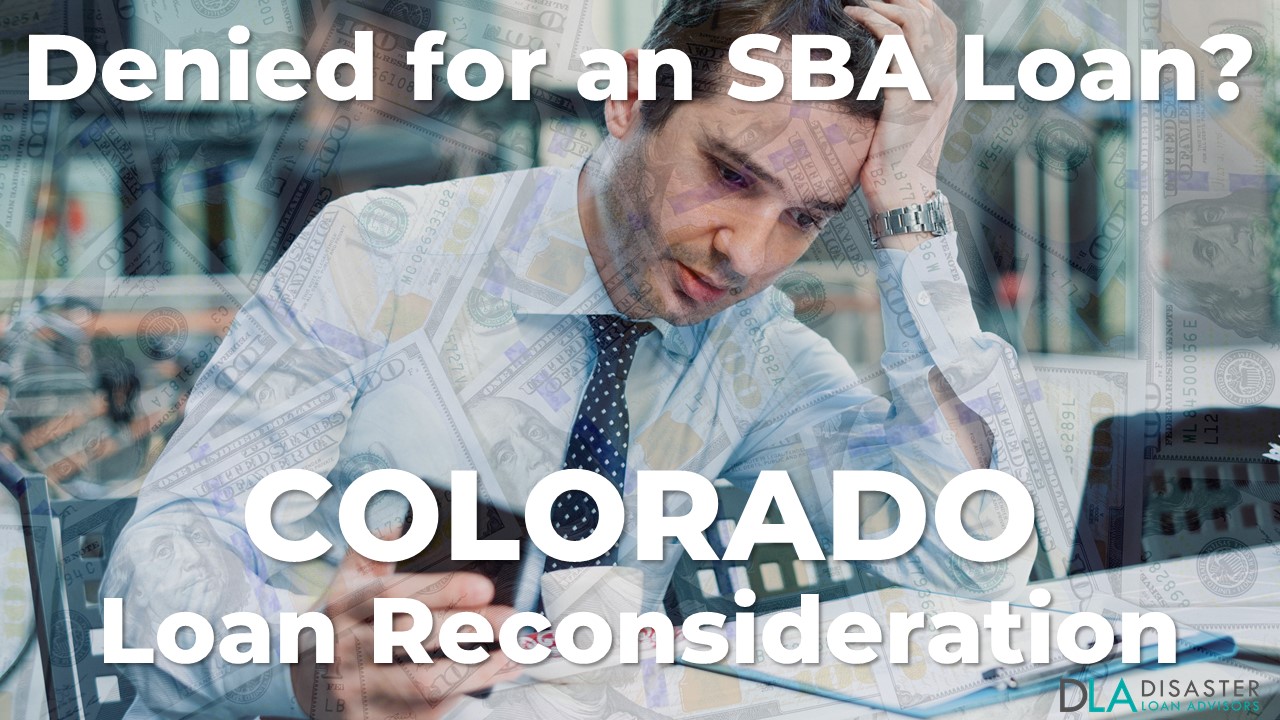Colorado SBA Loan Reconsideration Letter