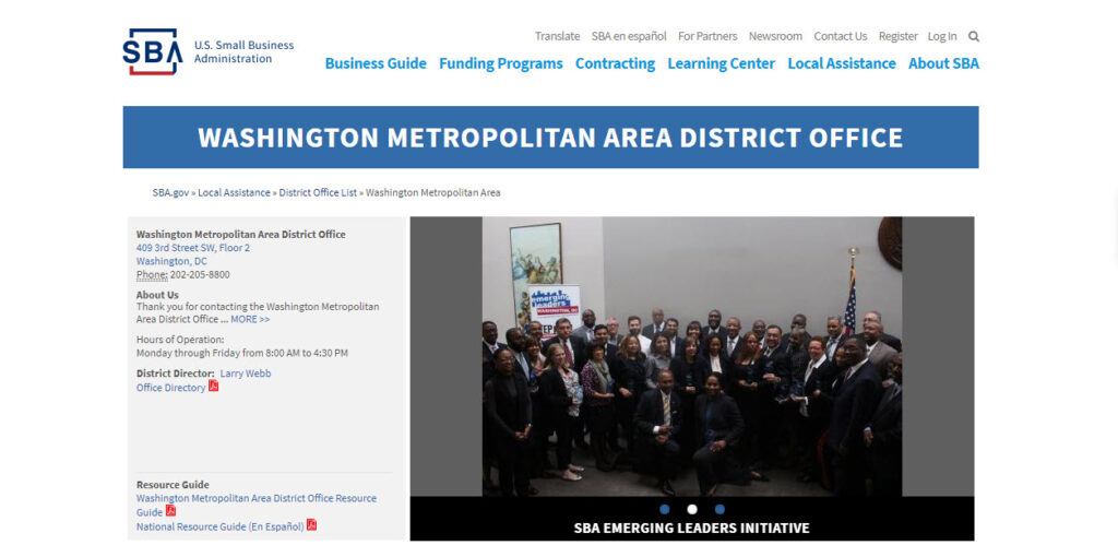 District of Columbia SBA Loans and Grants EIDL and PPP Loans in DC