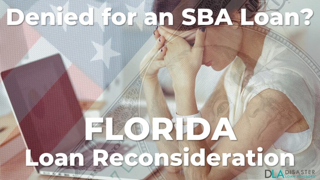 Florida SBA Loan Reconsideration Letter