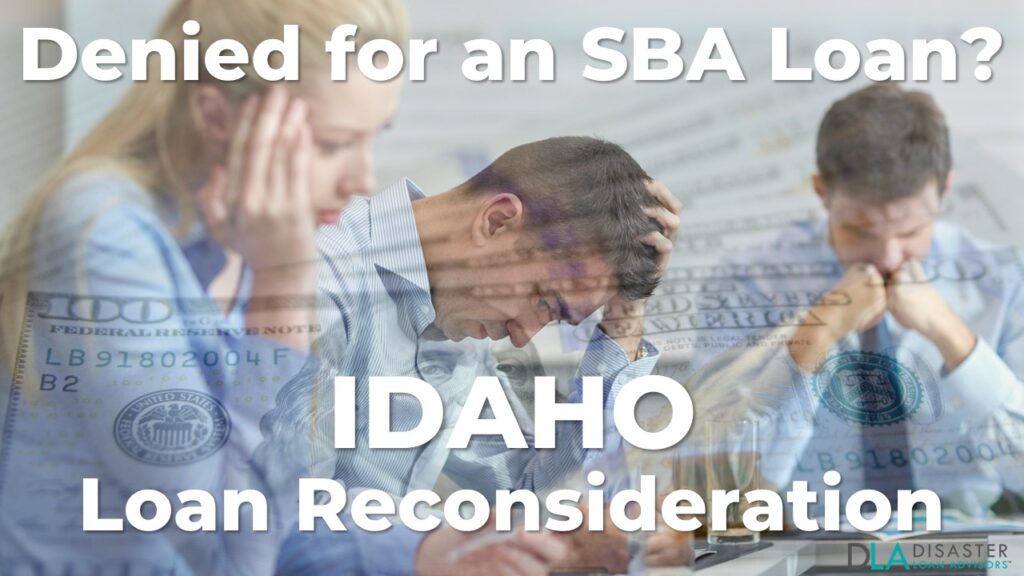 Idaho SBA Loan Reconsideration Letter