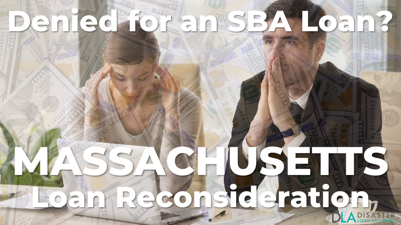 Massachusetts SBA Loan Reconsideration Letter