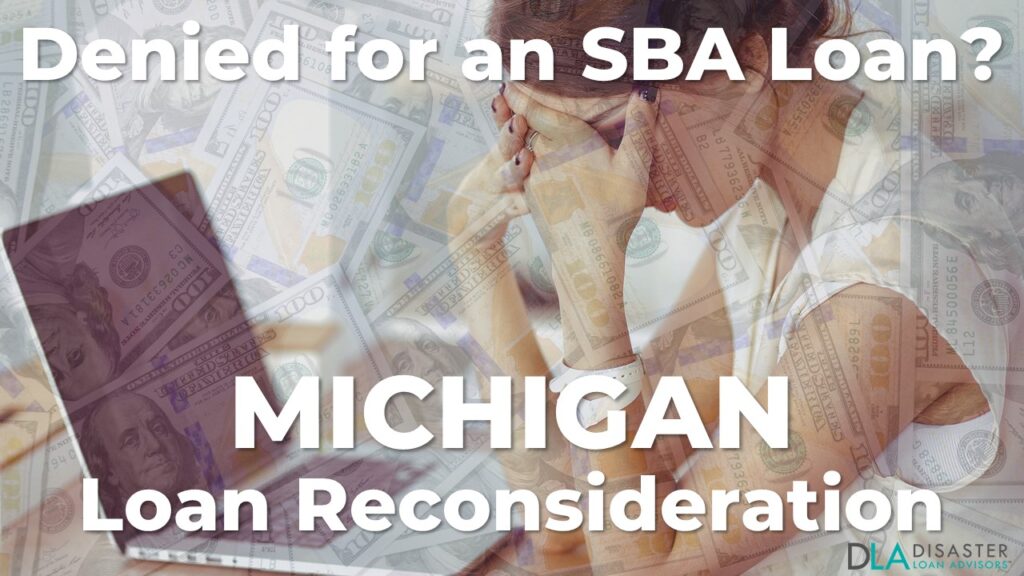 Michigan SBA Loan Reconsideration Letter