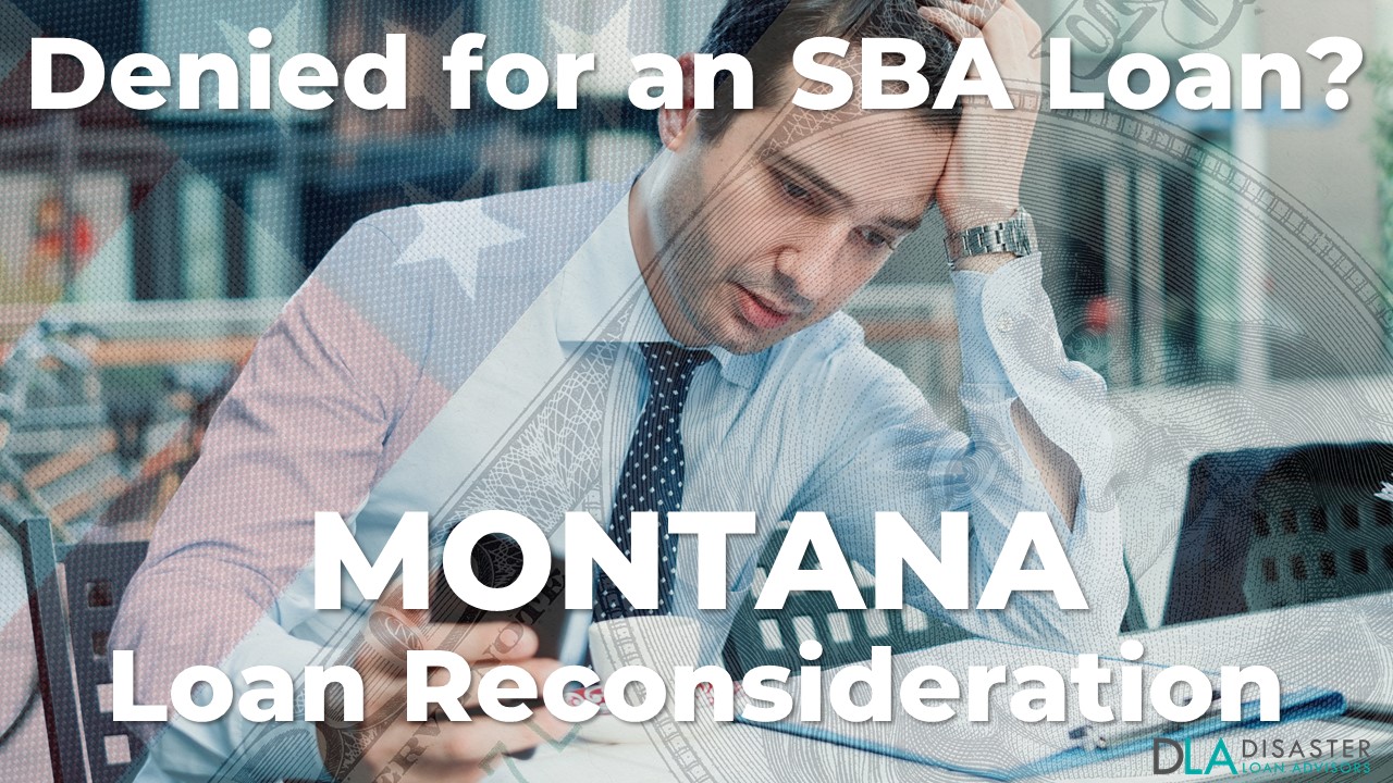 Montana SBA Loan Reconsideration Letter