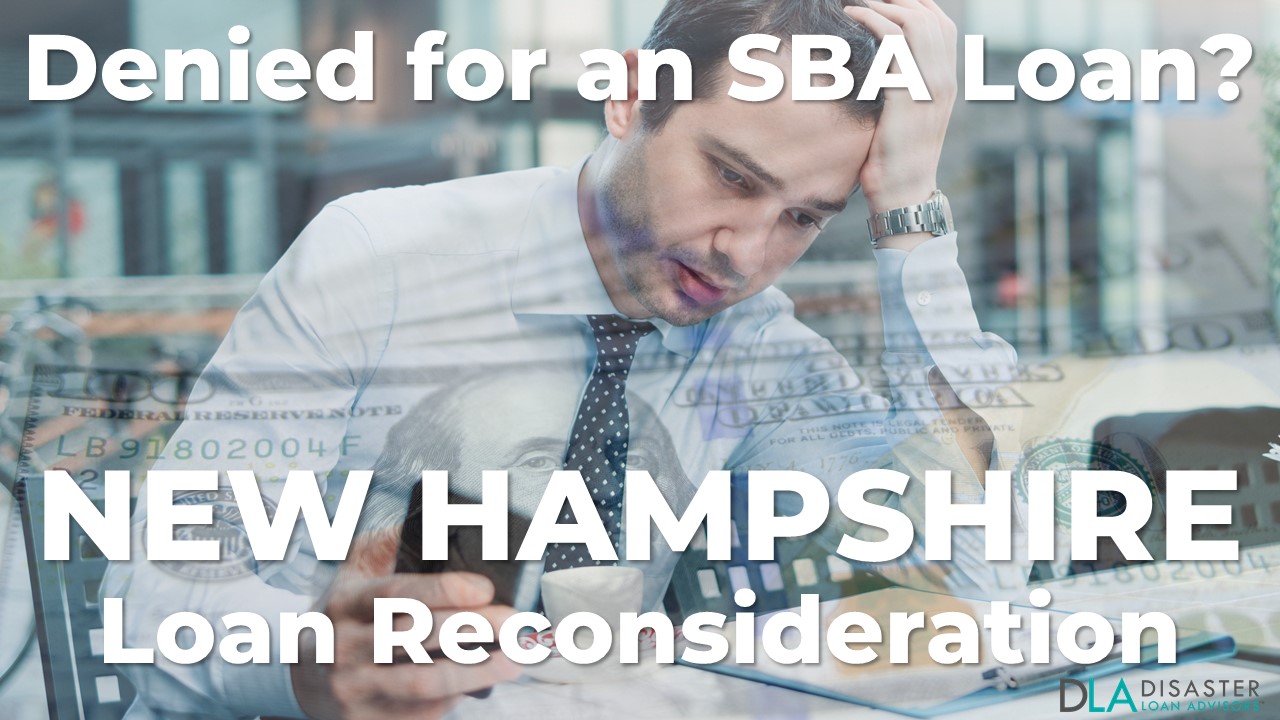 New Hampshire SBA Loan Reconsideration Letter