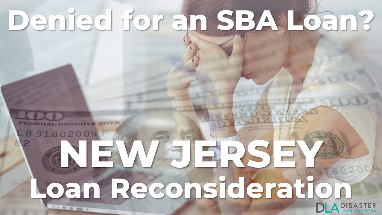 New Jersey SBA Loan Reconsideration Letter