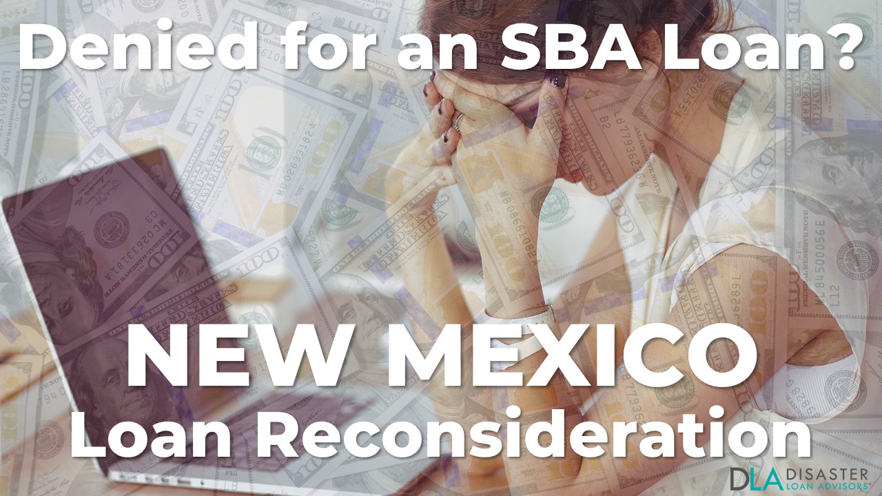 New Mexico SBA Loan Reconsideration Letter