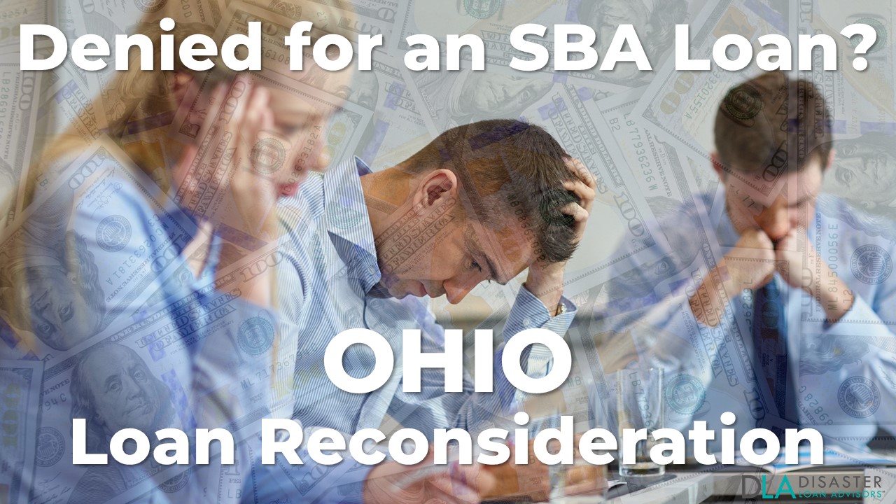 Ohio SBA Loan Reconsideration Letter