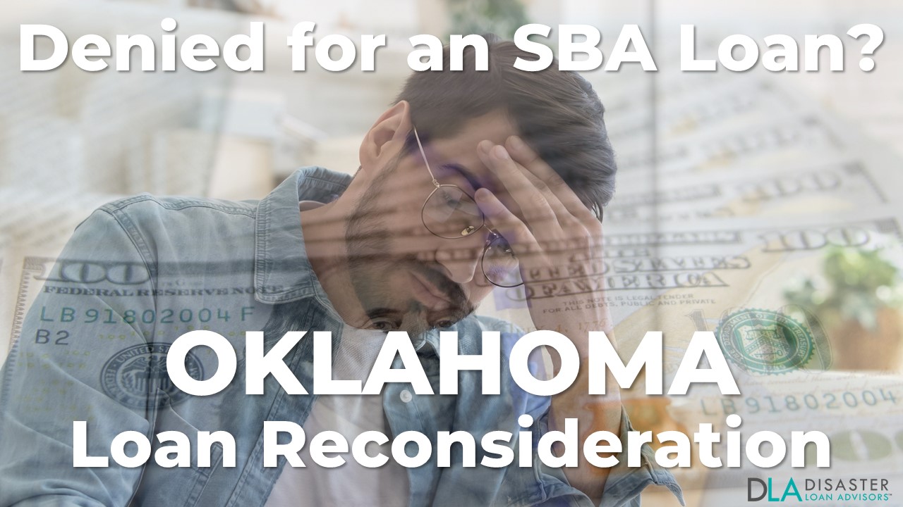 Oklahoma SBA Loan Reconsideration Letter