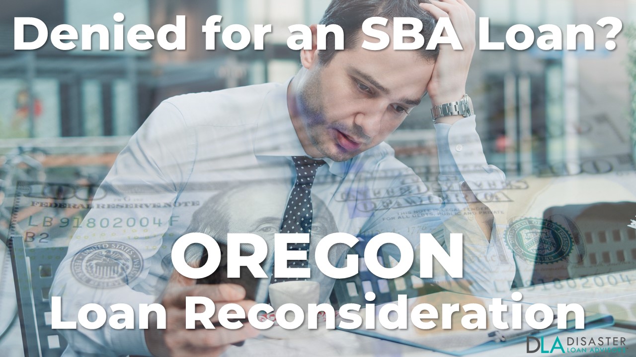 Oregon SBA Loan Reconsideration Letter