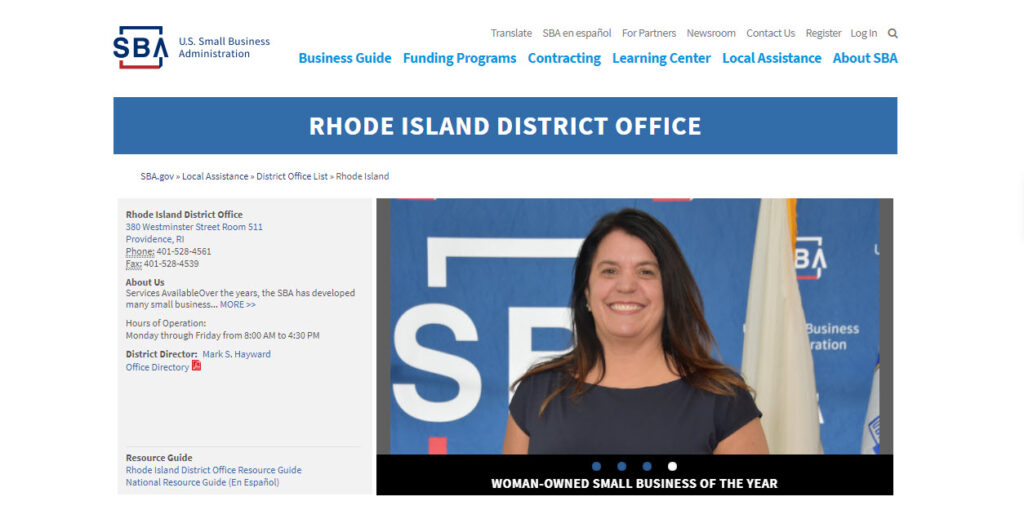 Rhode Island SBA Loans and Grants EIDL and PPP Loans in RI