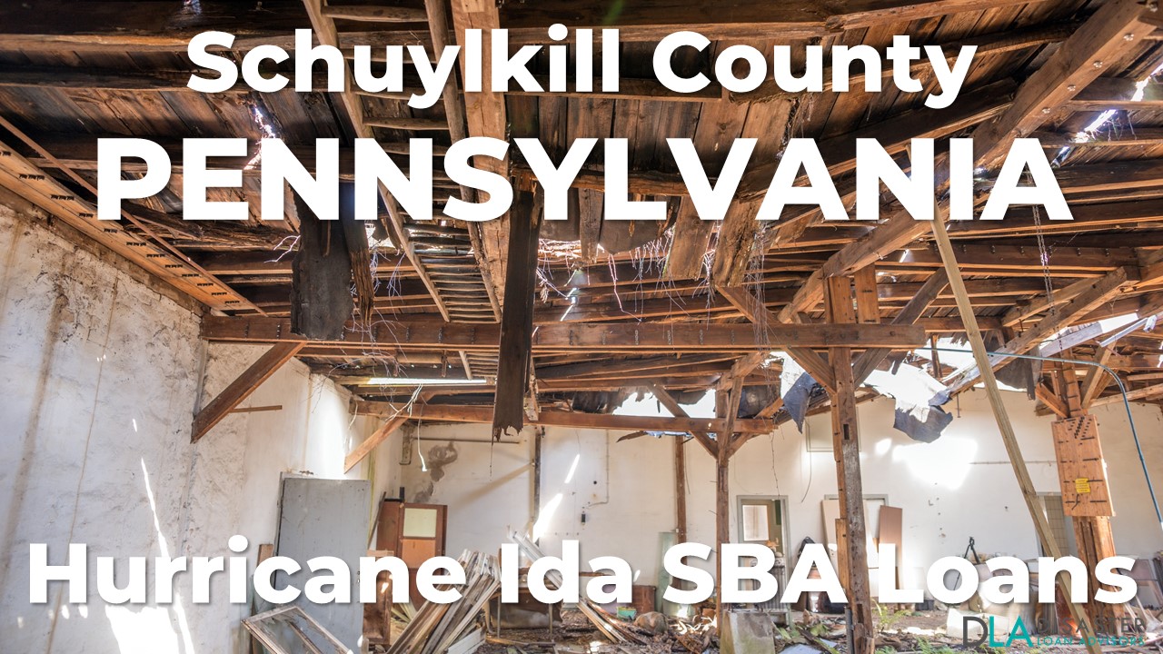 Schuylkill County Pennsylvania Hurricane Ida SBA Loans