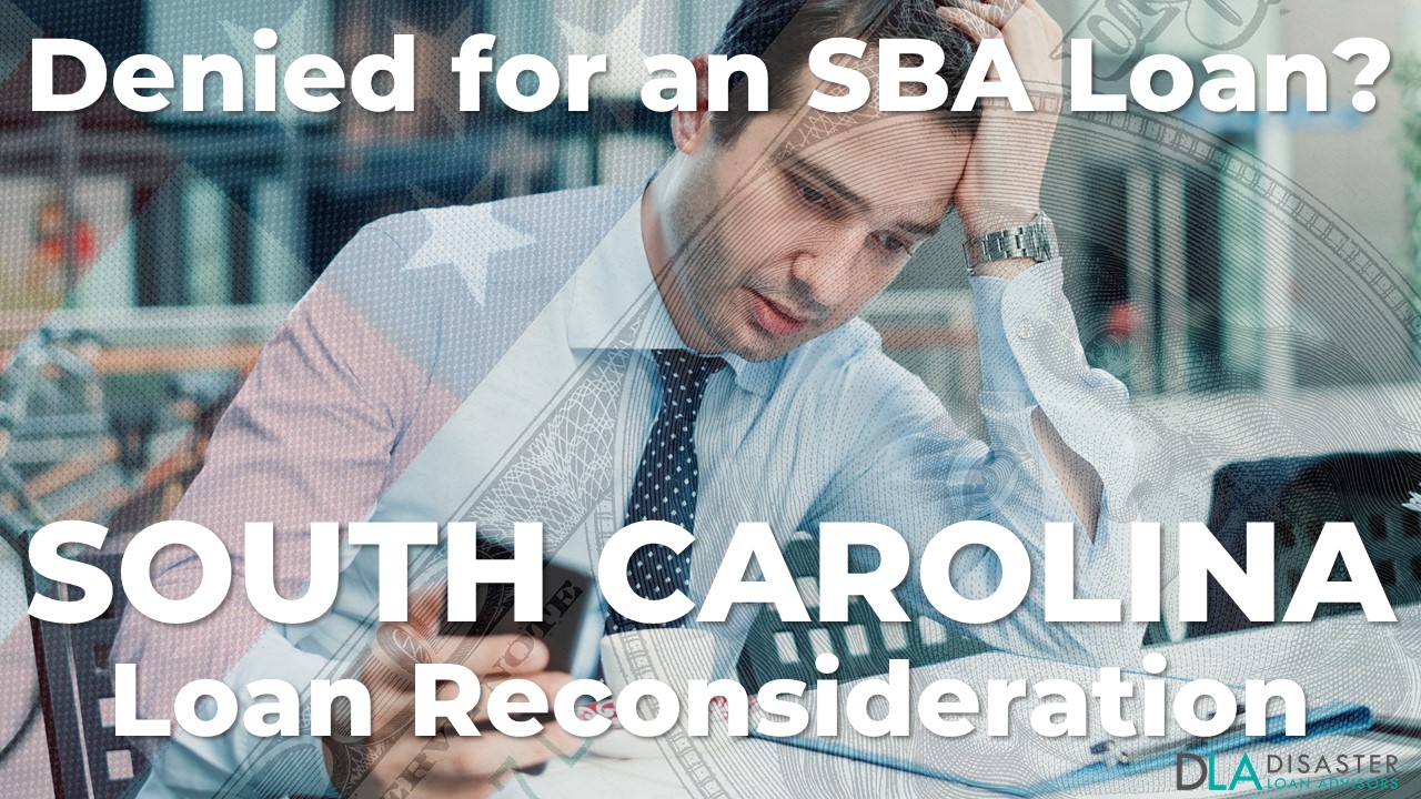 South Carolina SBA Loan Reconsideration Letter