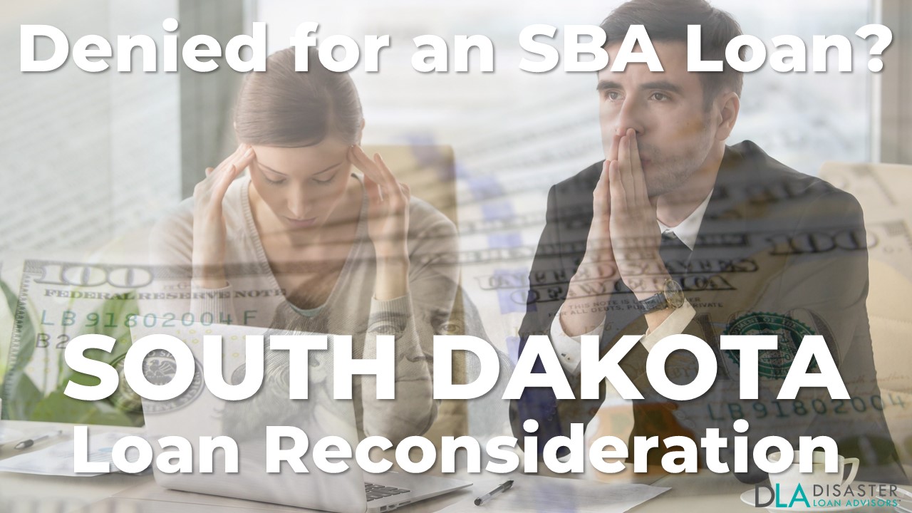 South Dakota SBA Loan Reconsideration Letter