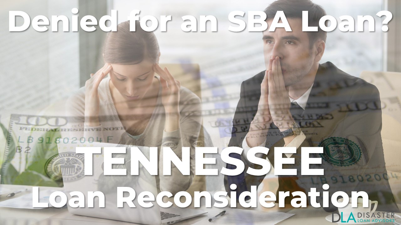 Tennessee SBA Loan Reconsideration Letter