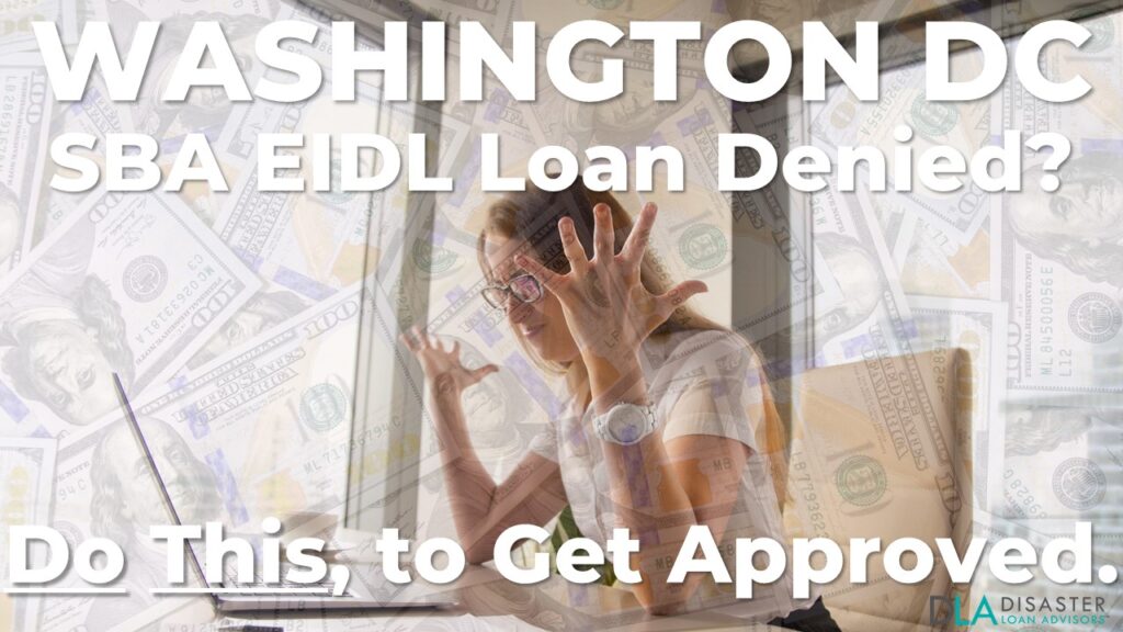 District of Columbia (Washington DC) SBA Loan Reconsideration Letter