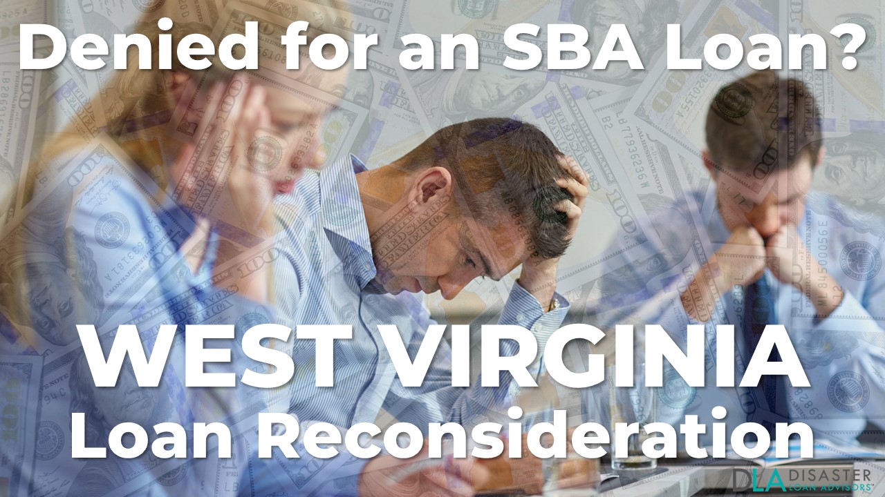 West Virginia SBA Loan Reconsideration Letter
