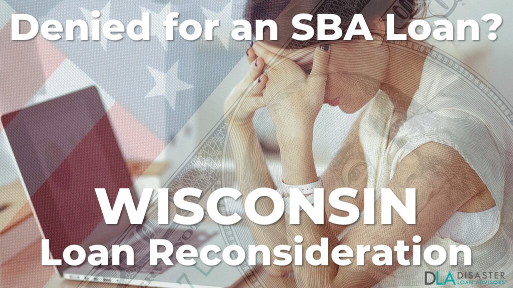 Wisconsin SBA Loan Reconsideration Letter