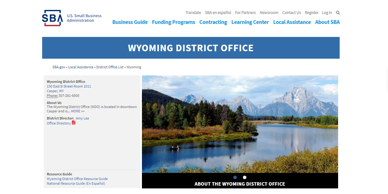 Wyoming SBA Loans and Grants EIDL and PPP Loans in WY