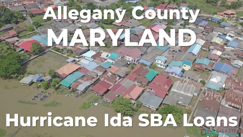 Allegany County Maryland Hurricane Ida SBA Loans
