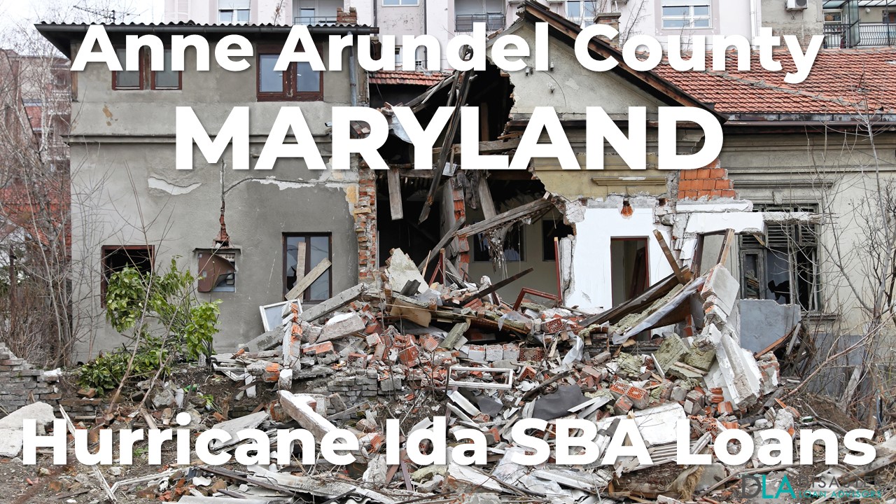 Anne Arundel County Maryland Hurricane Ida SBA Loans