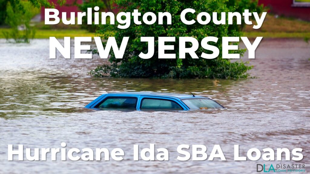 Burlington County New Jersey Hurricane Ida SBA Loans