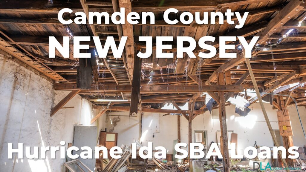Camden County New Jersey Hurricane Ida SBA Loans