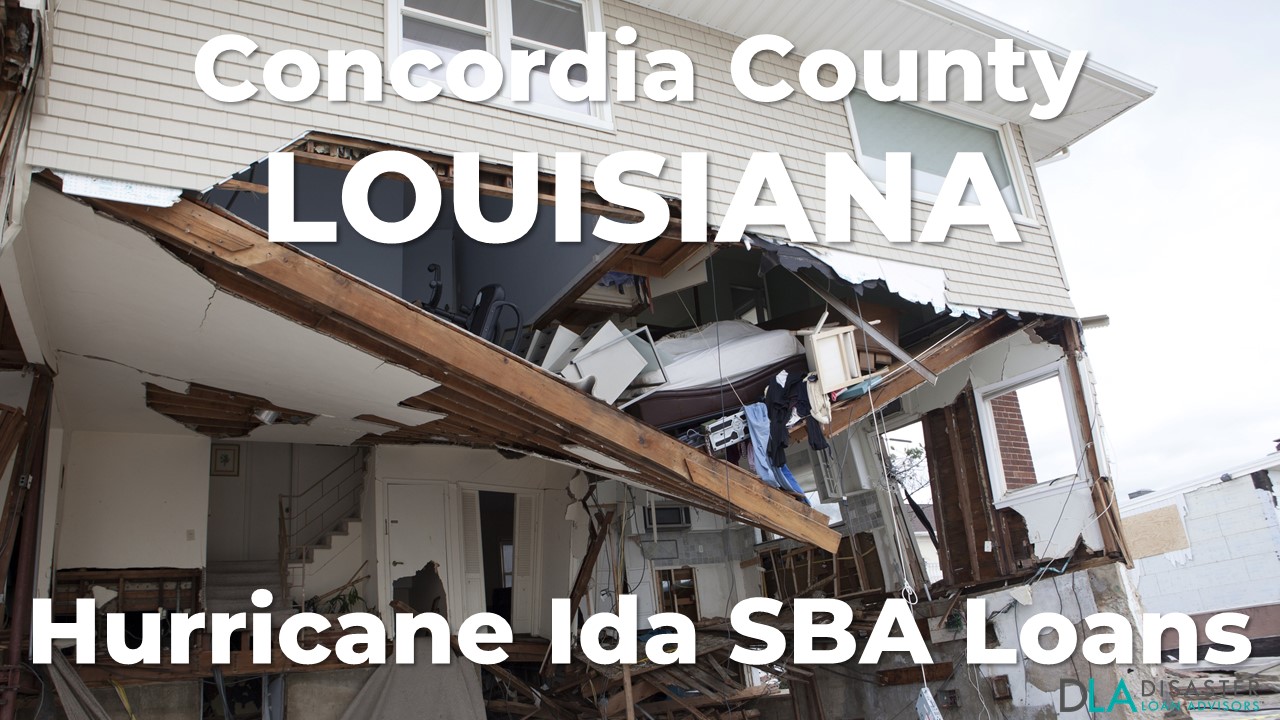 Concordia County Louisiana Hurricane Ida SBA Loans