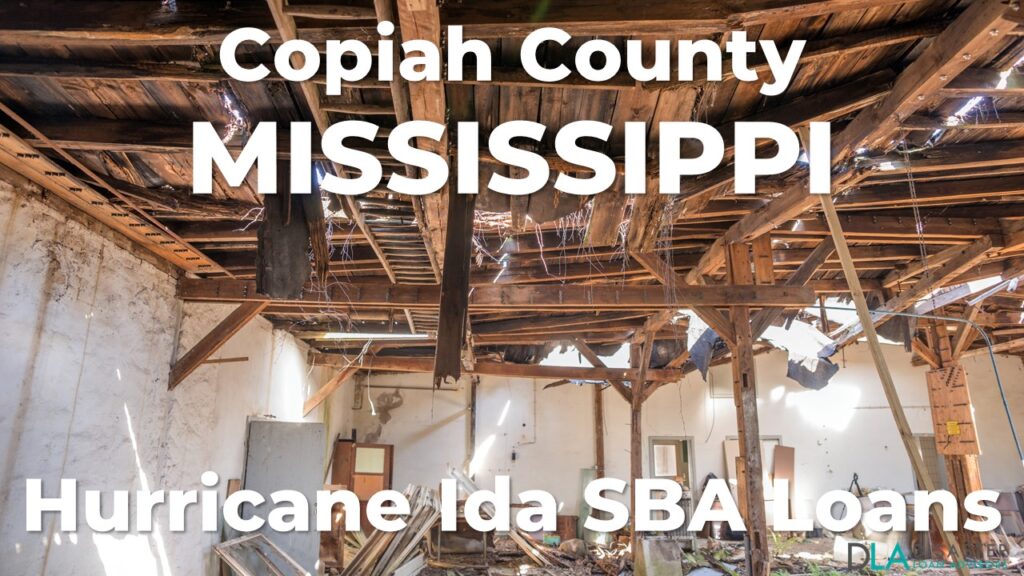 Copiah County Mississippi Hurricane Ida SBA Loans