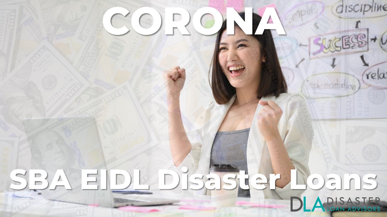 Corona CA EIDL Disaster Loans and SBA Grants in California