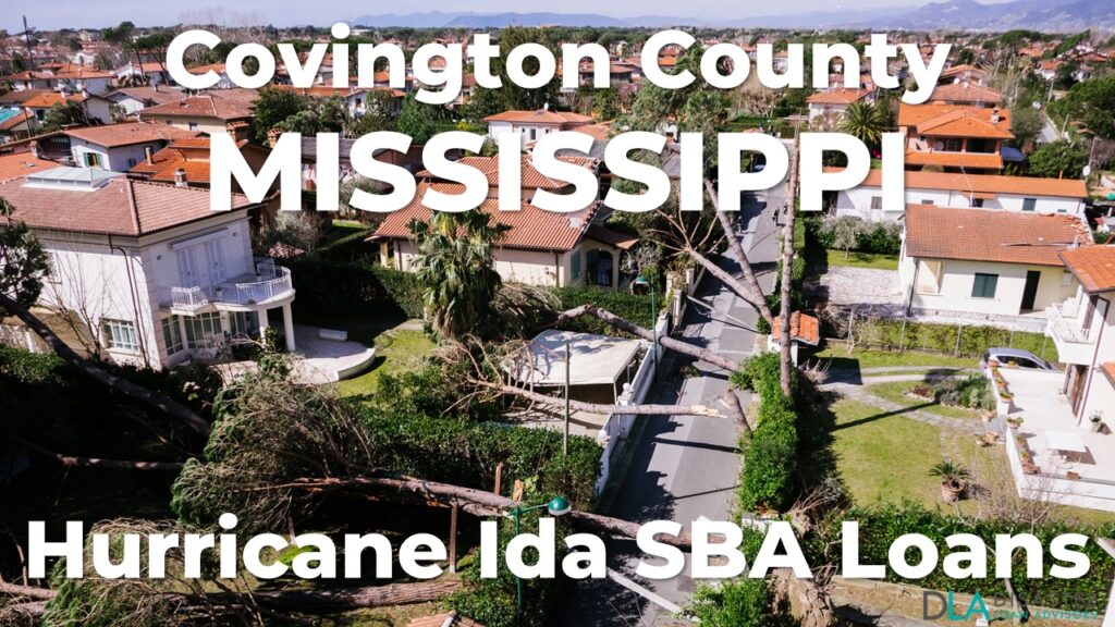 Covington County Mississippi Hurricane Ida SBA Loans