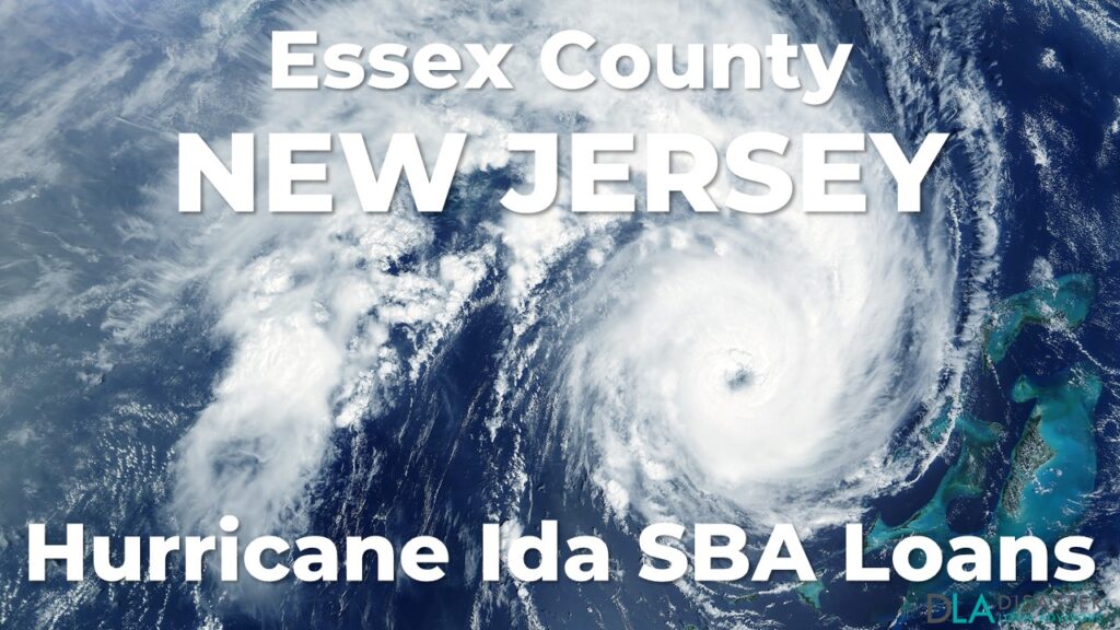 Essex County New Jersey Hurricane Ida SBA Loans