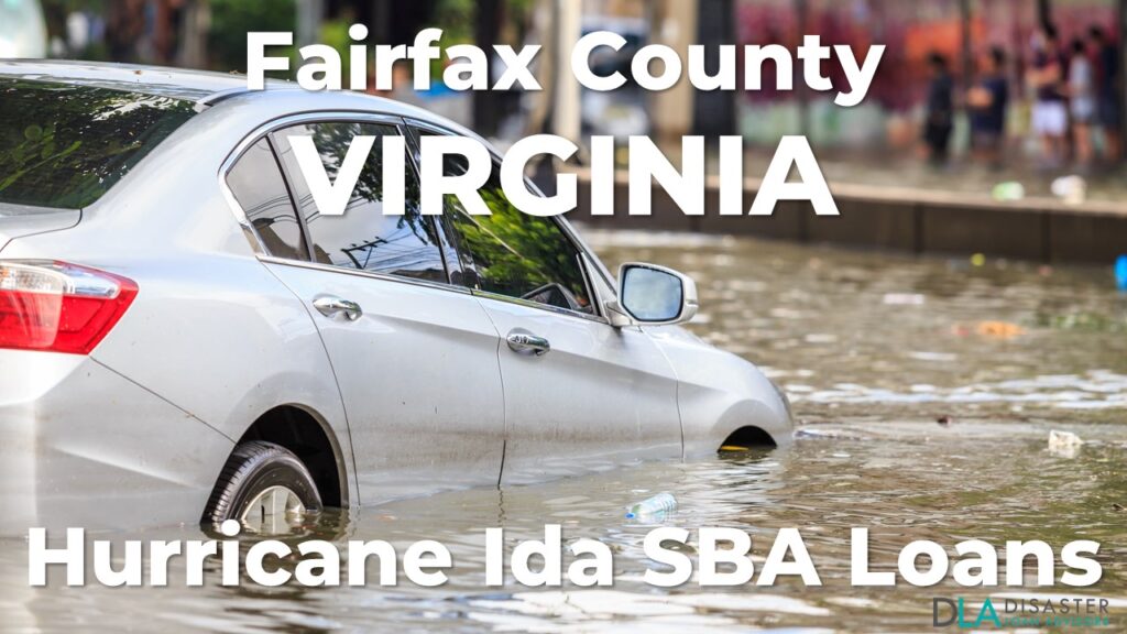 Fairfax County Virginia Hurricane Ida SBA Loans