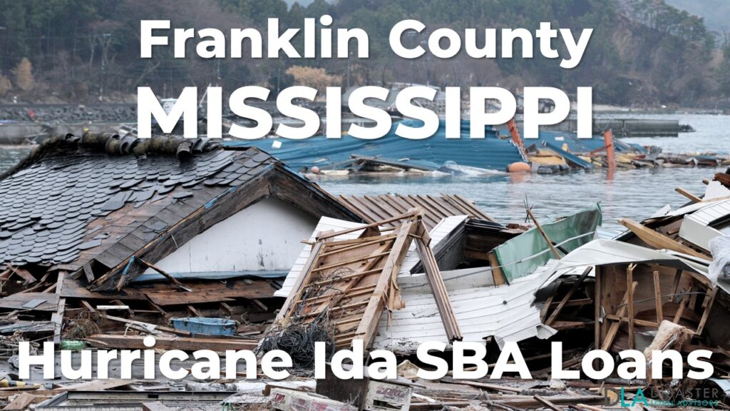 Franklin County Mississippi Hurricane Ida SBA Loans