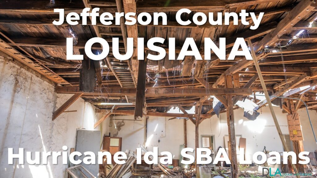 Jefferson County Louisiana Hurricane Ida SBA Loans