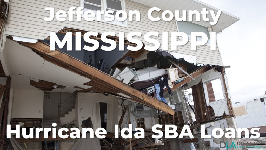 Jefferson County Mississippi Hurricane Ida SBA Loans