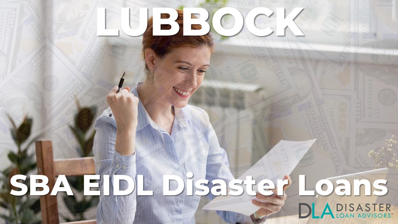 Lubbock TX EIDL Disaster Loans and SBA Grants in Texas