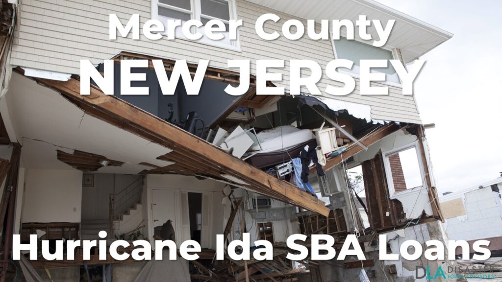 Mercer County New Jersey Hurricane Ida SBA Loans