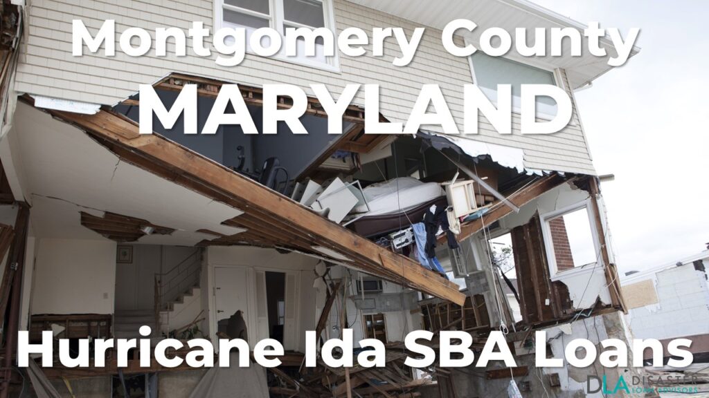 Montgomery County Maryland Hurricane Ida SBA Loans