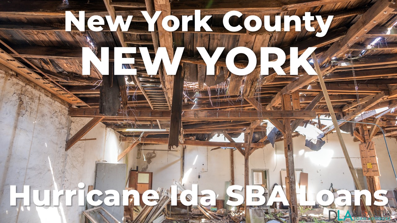 New York County New York Hurricane Ida SBA Loans