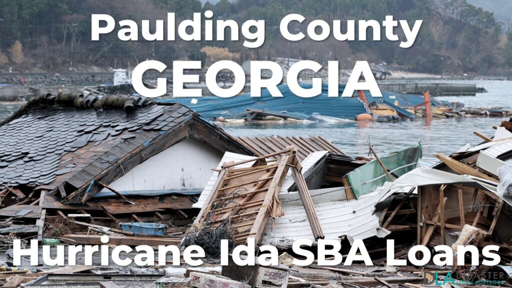Paulding County Georgia Hurricane Ida SBA Loans