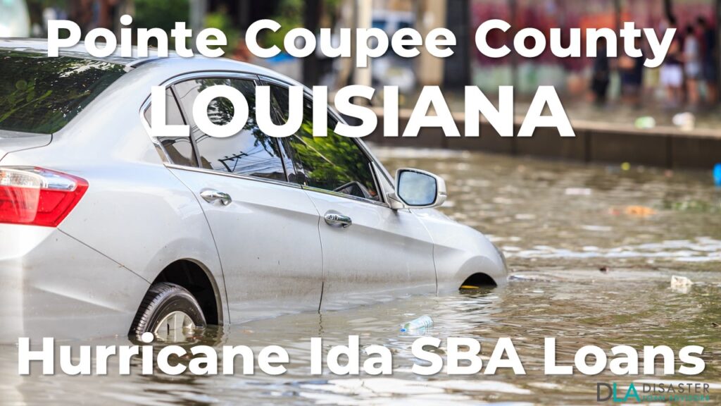 Pointe Coupee County Louisiana Hurricane Ida SBA Loans
