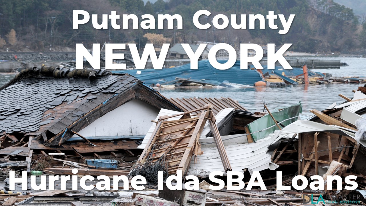 Putnam County New York Hurricane Ida SBA Loans