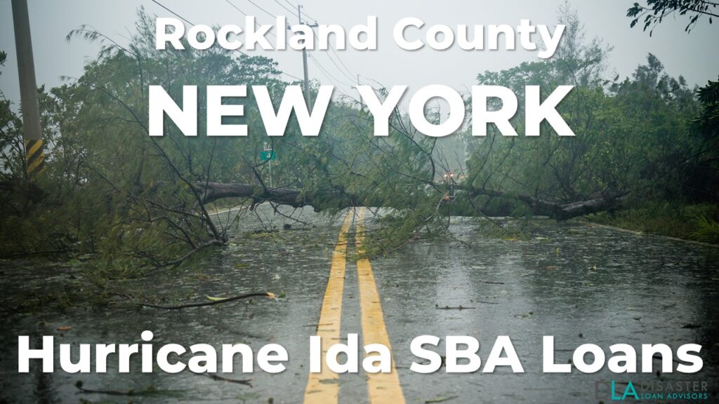Rockland County New York Hurricane Ida SBA Loans