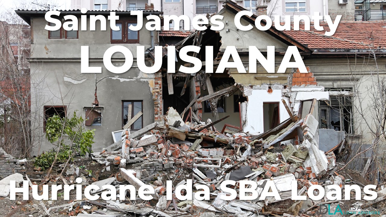 Saint James County Louisiana Hurricane Ida SBA Loans