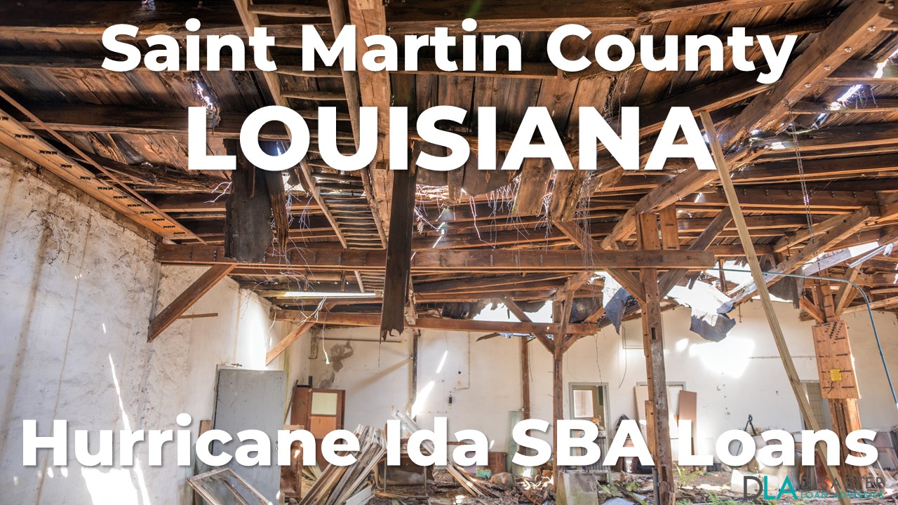 Saint Martin County Louisiana Hurricane Ida SBA Loans