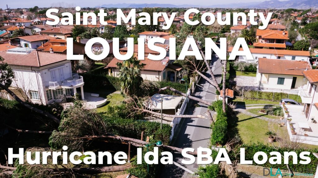 Saint Mary County Louisiana Hurricane Ida SBA Loans
