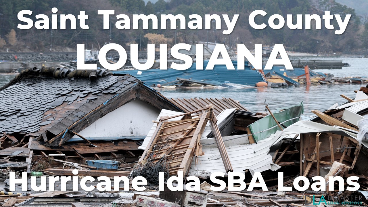 Saint Tammany County Louisiana Hurricane Ida SBA Loans