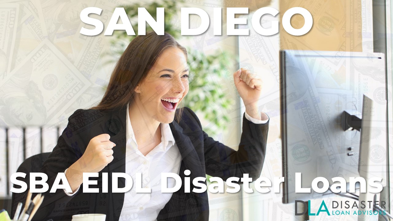 San Diego CA EIDL Disaster Loans and SBA Grants in California