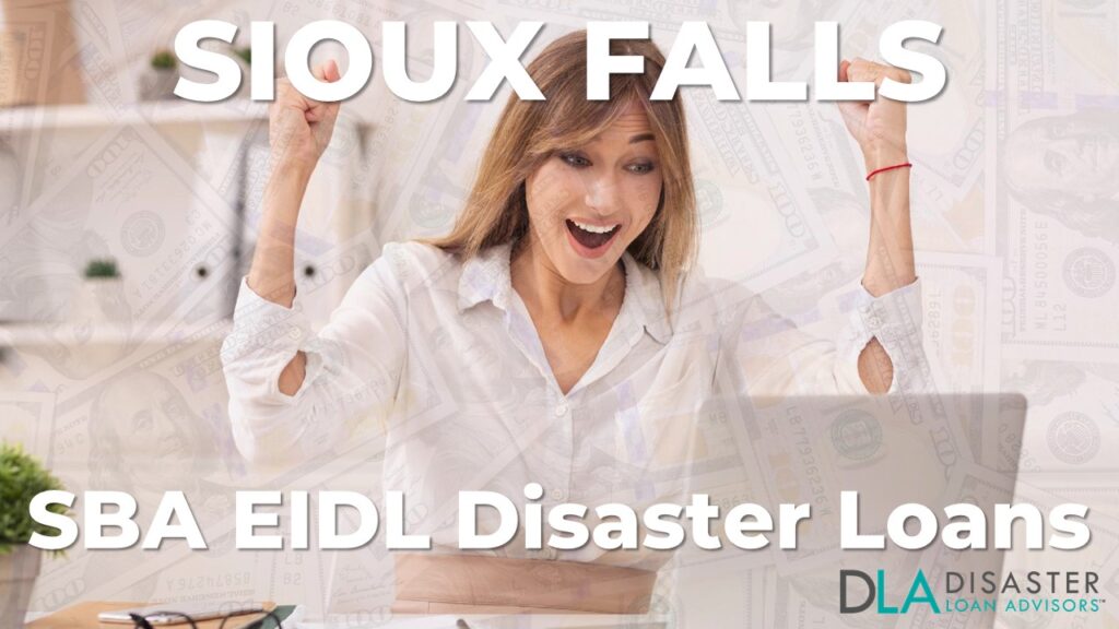 Sioux Falls SD EIDL Disaster Loans and SBA Grants in South Dakota